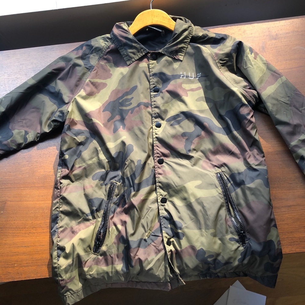 Huf Worldwide Coaches Camo Coaches Jacket
